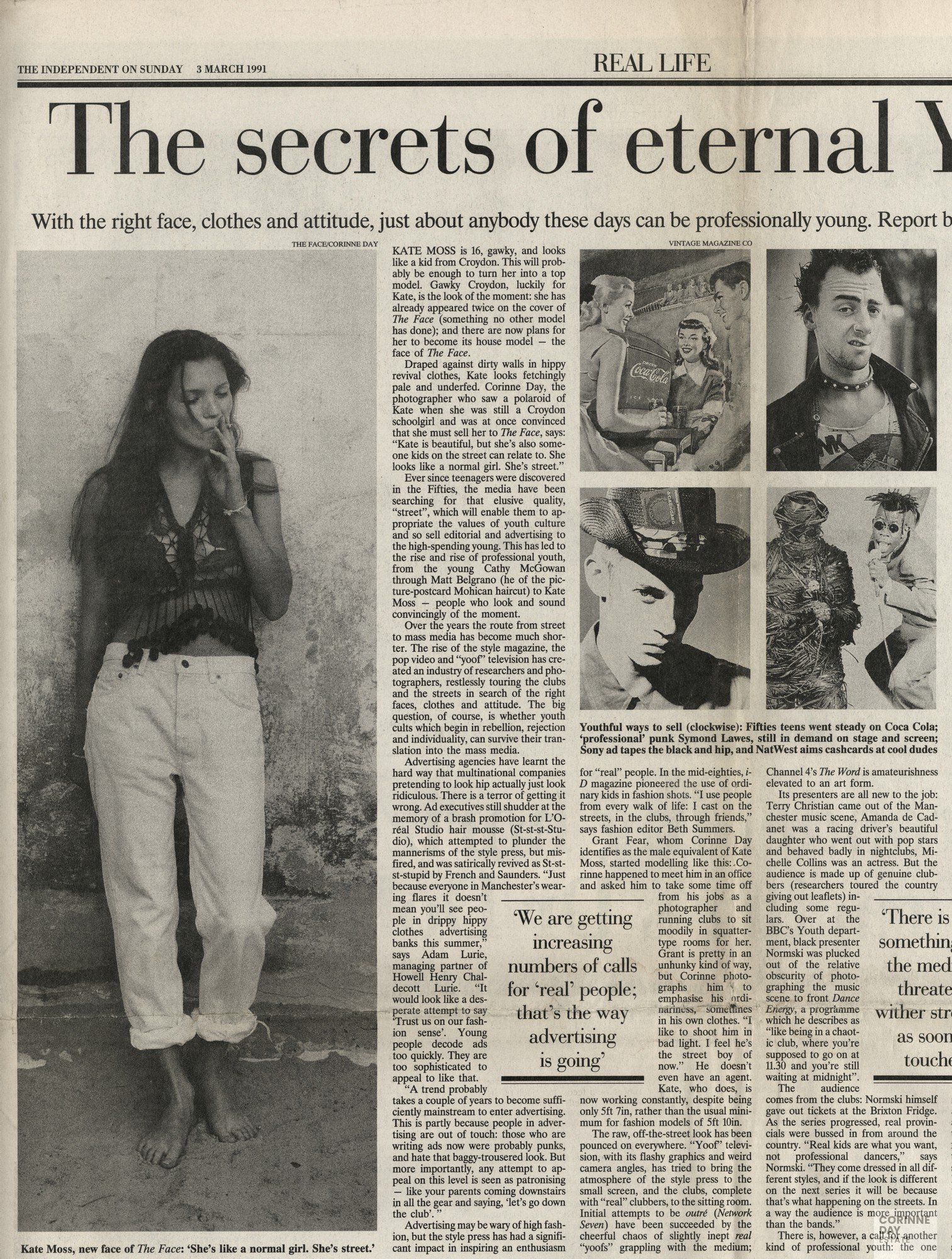 The secrets of eternal Yoof, The Independnent on Sunday, 3 Mar 1991 — Image 1 of 2