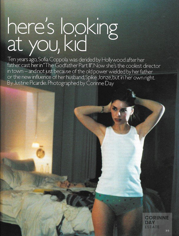 Here's looking at you kid - Sofia Coppola, British Vogue, March 2000 —  Corinne Day, Photographer